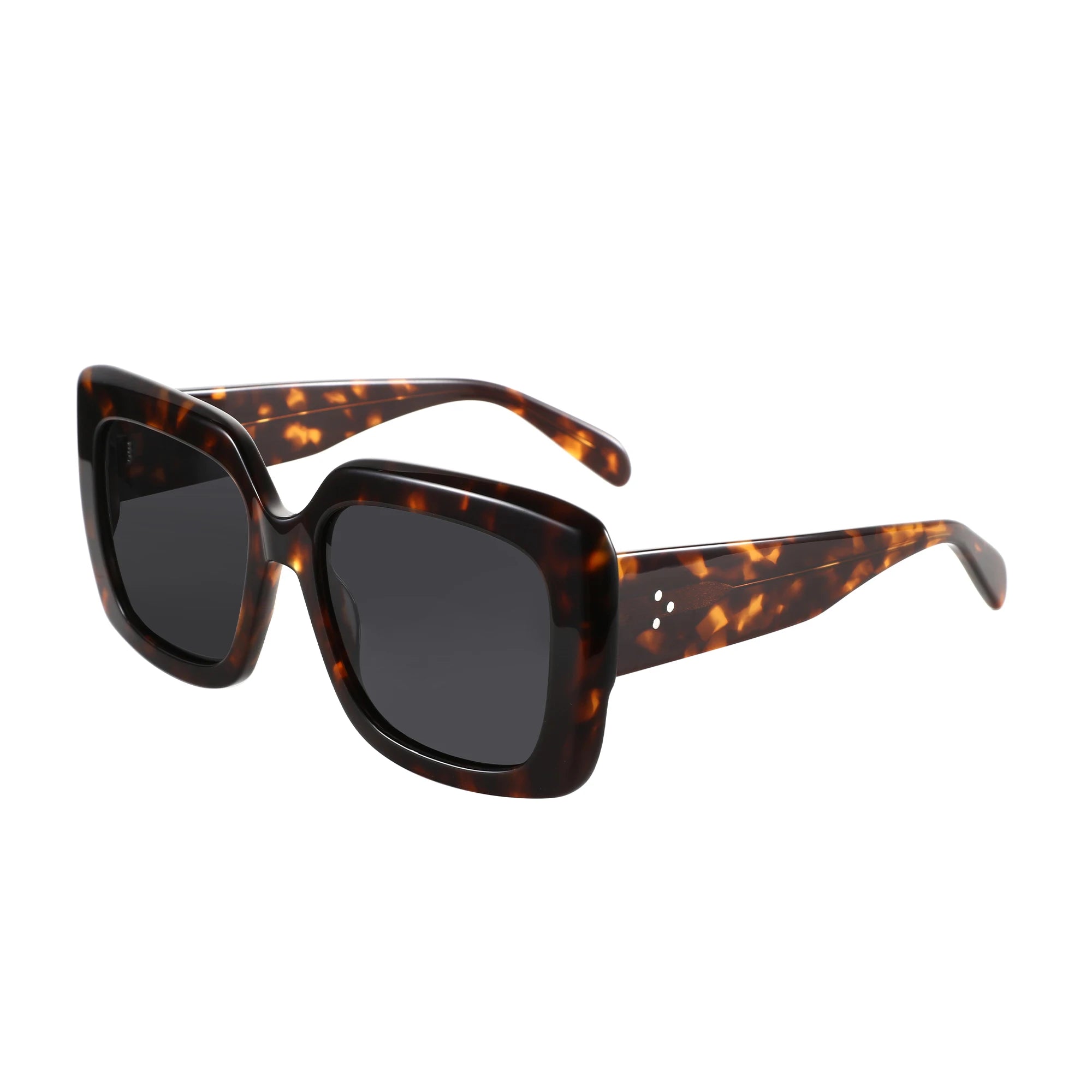 New Arrivals Women Large Rectangle Polarized Sunglasses UV400 Protection Acetate Square Sun Glasses Fashion Shade