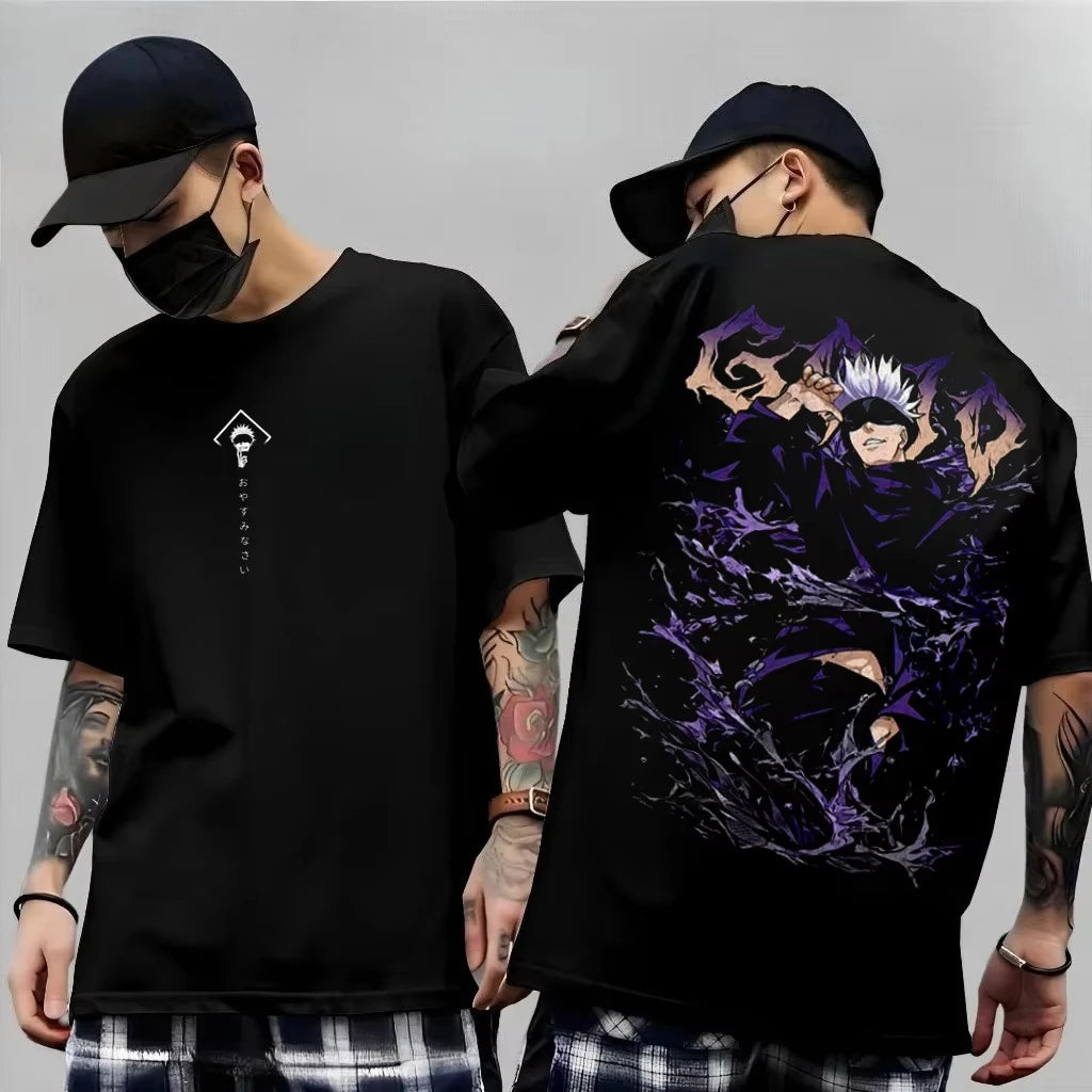 Men's Anime Jujutsu Kaisen T Shirt Toji Fushiguro Cotton Tee Women Short-sleeve Streetwear Casual Gojo Satoru‌ 2026 New Summer