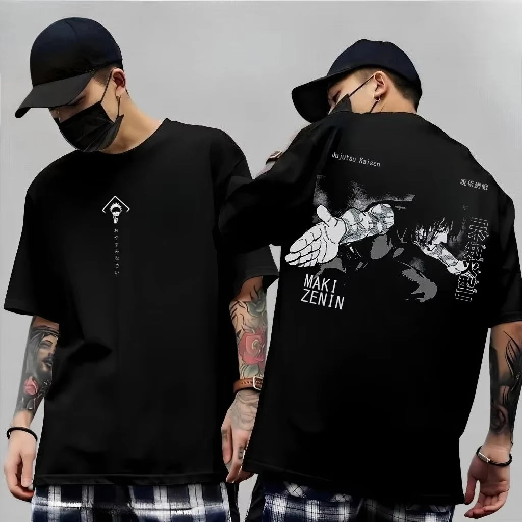 Men's Anime Jujutsu Kaisen T Shirt Toji Fushiguro Cotton Tee Women Short-sleeve Streetwear Casual Gojo Satoru‌ 2026 New Summer