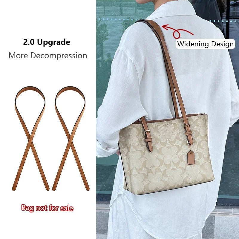Adjustable Bag Strap For Coach Mollie25 Tote Bag Leather Shoulder Strap Durable Bag Belt Underarm Bag Replacement Accessories