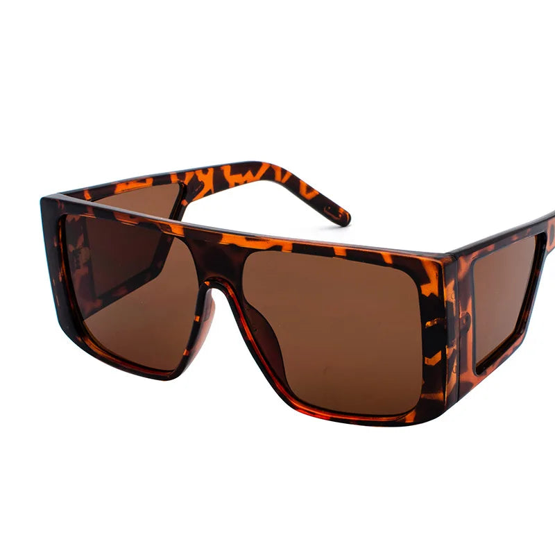 One-Piece Mirror Goggles — Oversized Vintage UV400