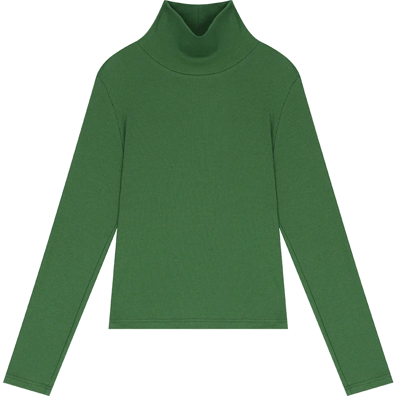 Pull Col Roulé Femme – Maille Douce Slim Fit, Automne-Hiver