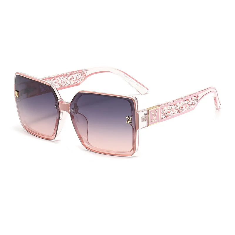 Glamour Oversized Square Sunglasses — Unisex UV400