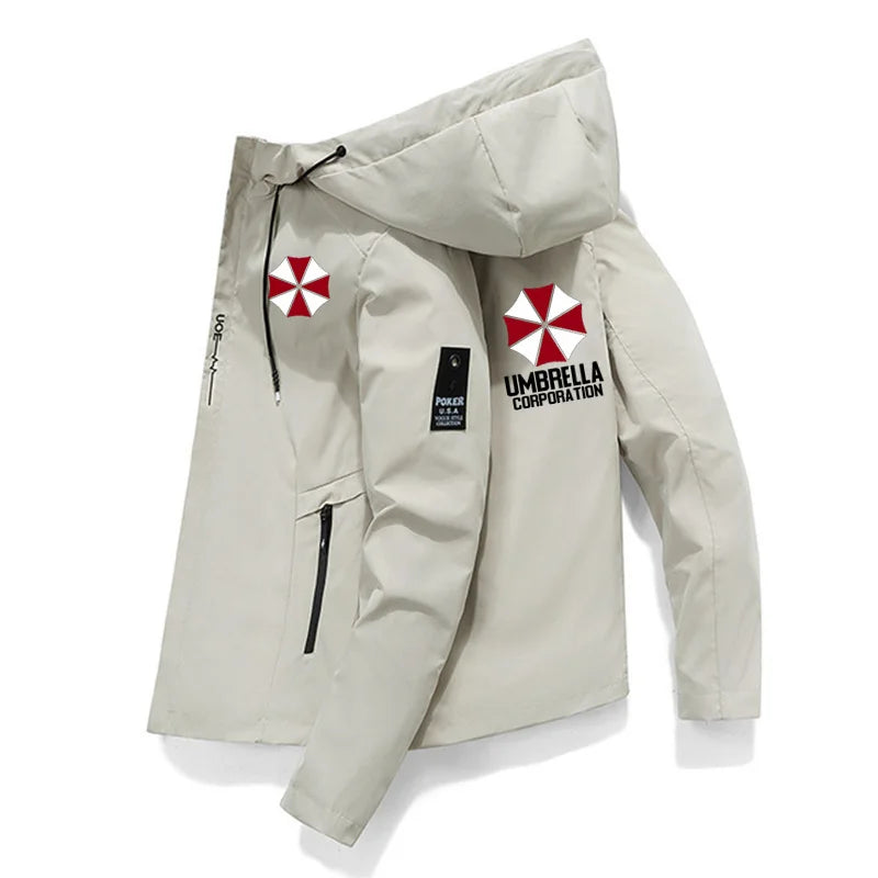 Men's Casual Umbrella Hooded Jacket