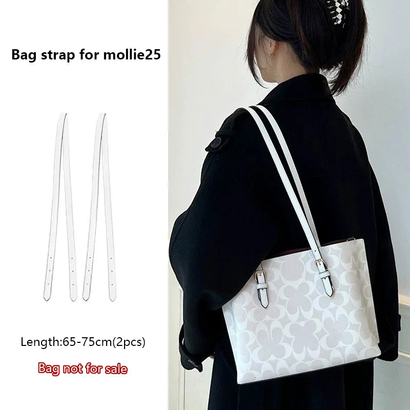 Adjustable Bag Strap For Coach Mollie25 Tote Bag Leather Shoulder Strap Durable Bag Belt Underarm Bag Replacement Accessories