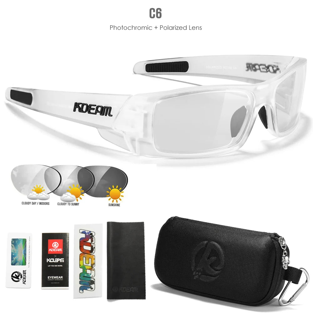 KDEAM Men's Polarized Fishing Sunglasses – UV400 with Zipper Case | Kazers