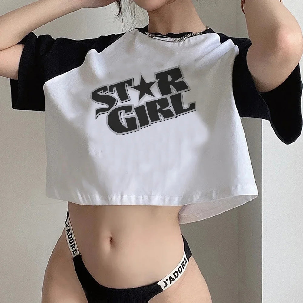 Crop Top Fairy Grunge Gothic Y2K – Kawaii 90s Short T-Shirt