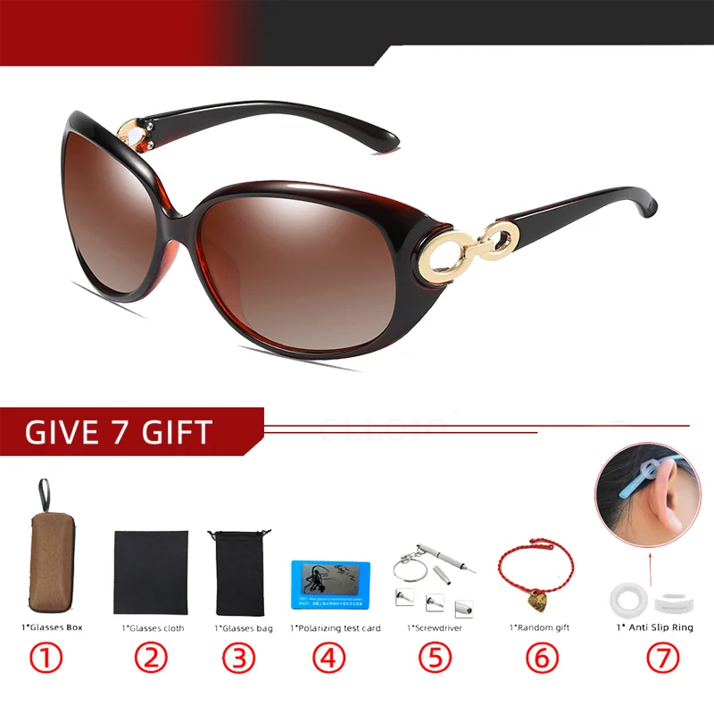 Lunettes de soleil polarisées pour femme – style papillon miroir UV400