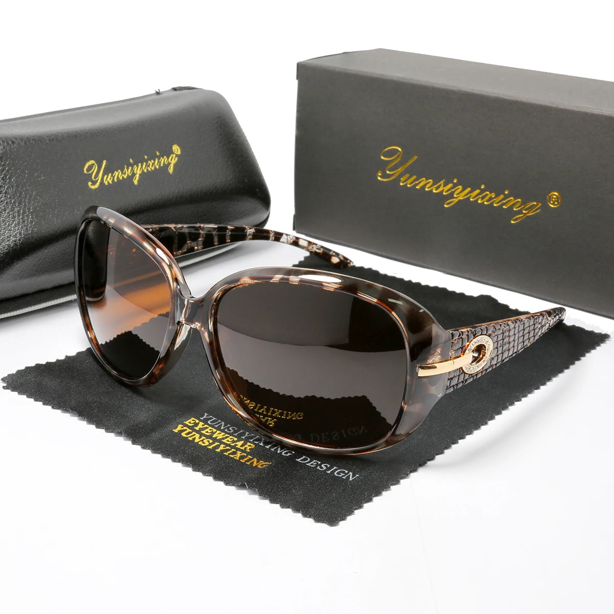 Polarized Women's Sunglasses Brand Designer Sun Glasses Fashion Classic Big Frame Glass Female Vintage Oculos De Sol