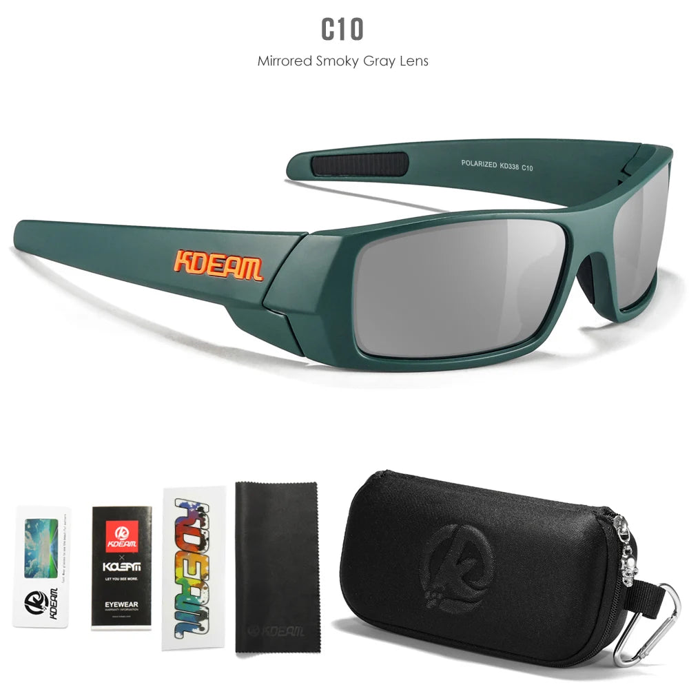 KDEAM Men's Polarized Fishing Sunglasses – UV400 with Zipper Case | Kazers