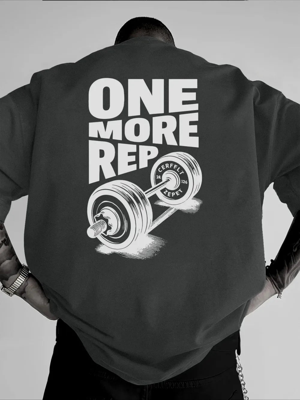 Fashionable men's summer gym training letter print comfortable breathable round neck T-shirt outdoor urban leisure sports top