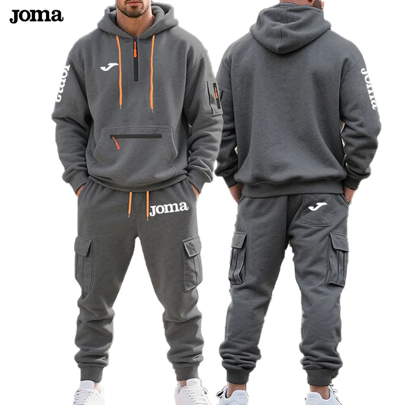Joma Men's Hoodie – Multi-Pocket Fleece Outdoor & Workwear