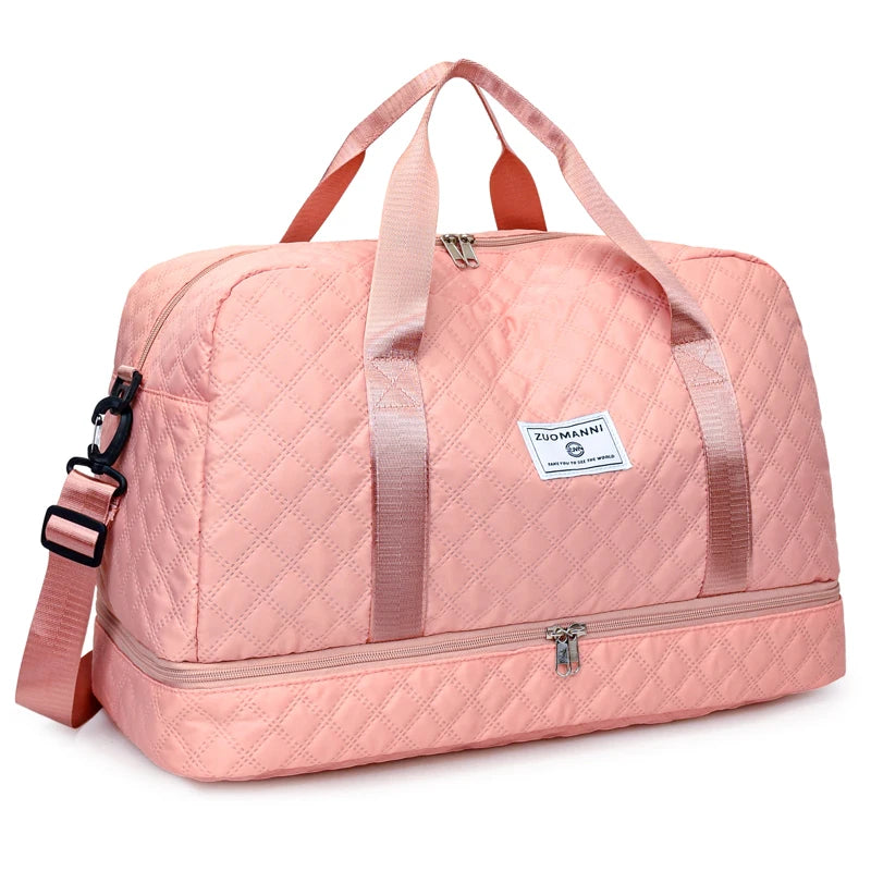 Fashionable Multifunctional Travel Luggage Bag with Independent Shoe Compartment,Suitable for Travel,Sports and Fitness,Camping