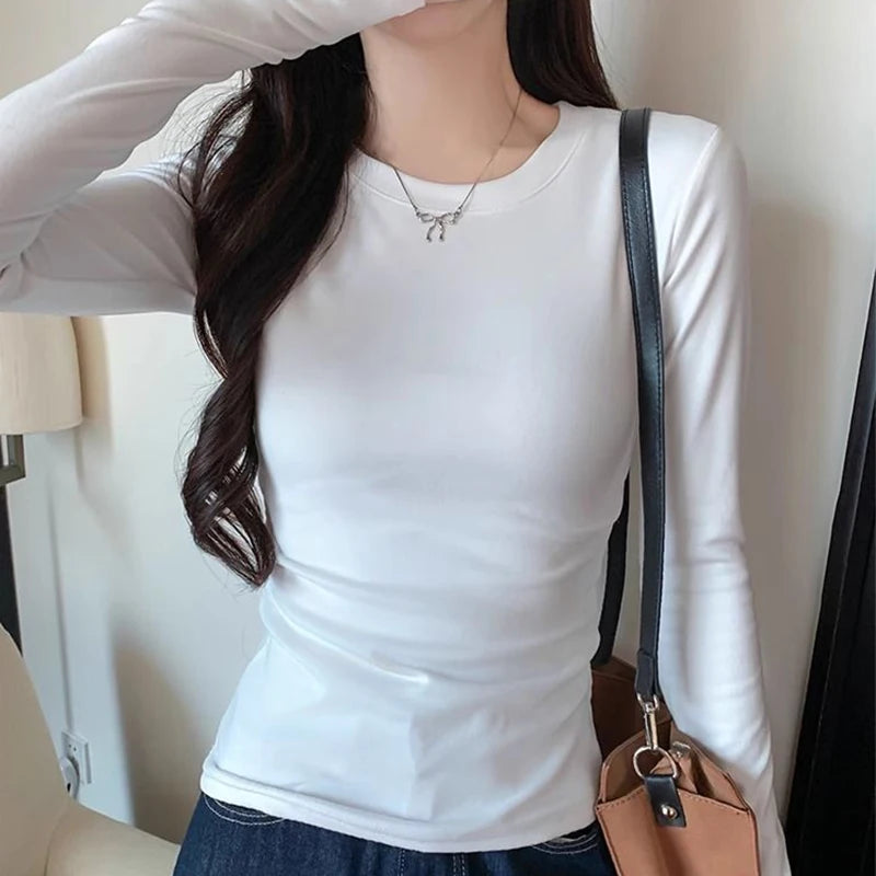 Women's Slim Fit Long Sleeve T-Shirt – Comfort & Style