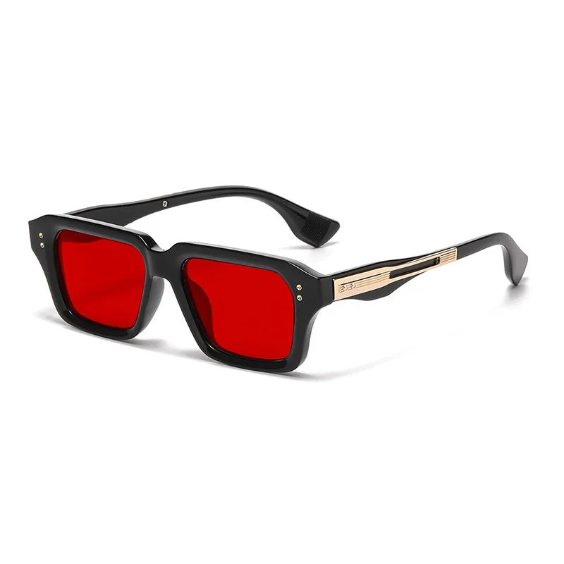 Square Rivet Sunglasses — Vintage Unisex UV400