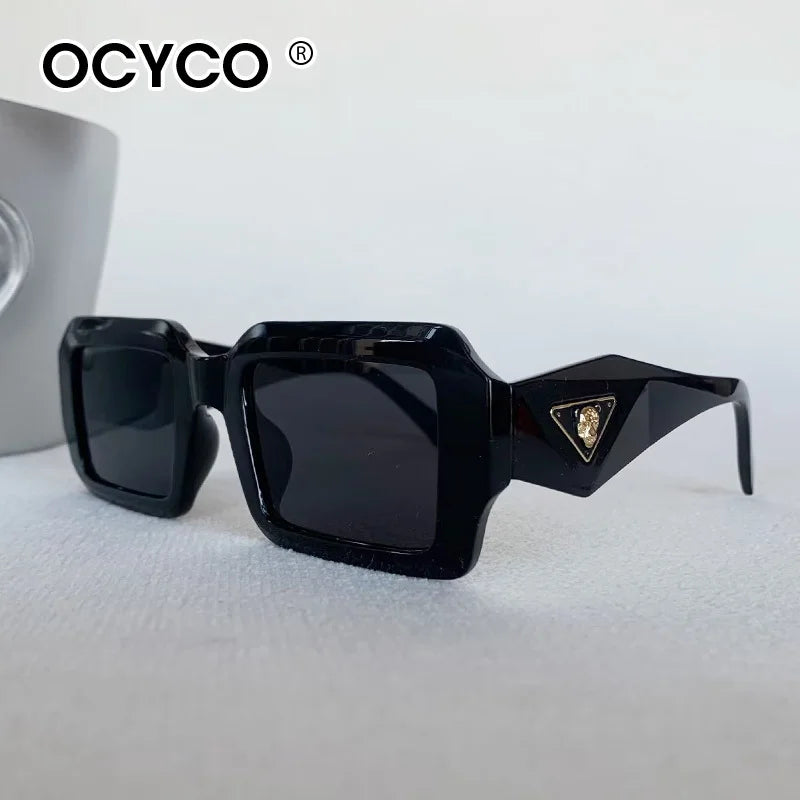 Classic Square Punk Sunglasses Men Women 2025 Luxury Brand Vintage Cycling Sun Glasses for Male Outdoor Steampunk Eyewear UV400