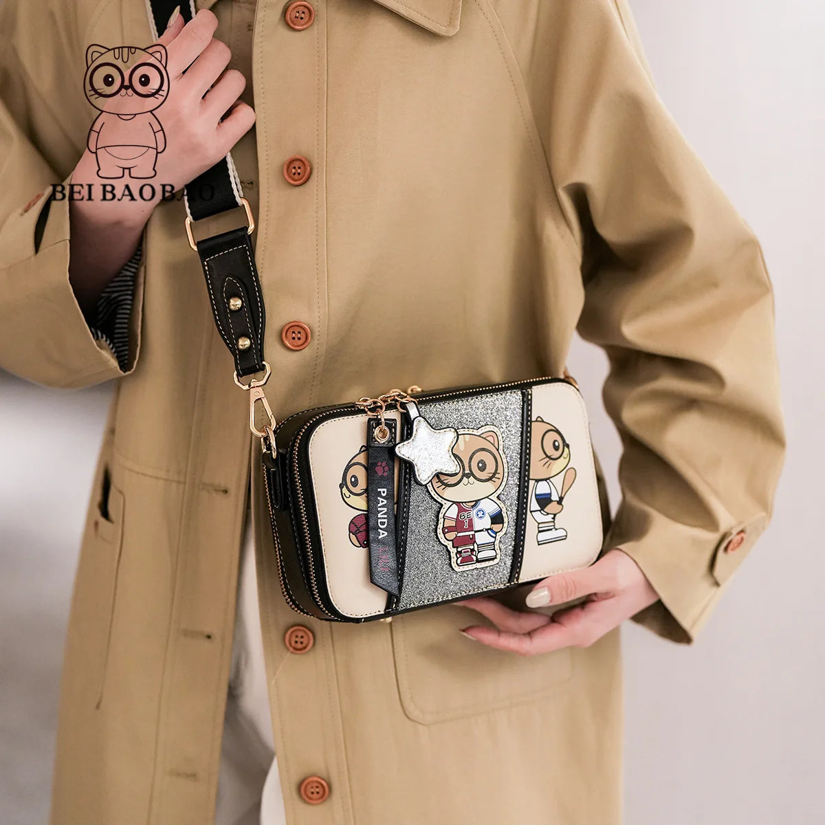 Sac Bandoulière Cuir Femme - Élégant & Compact