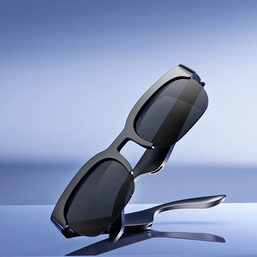 Lunettes de soleil BT avec traducteur IA, mains libres pour la musique et les appels, protection UV, écouteurs de sport d'extérieur pour hommes et femmes