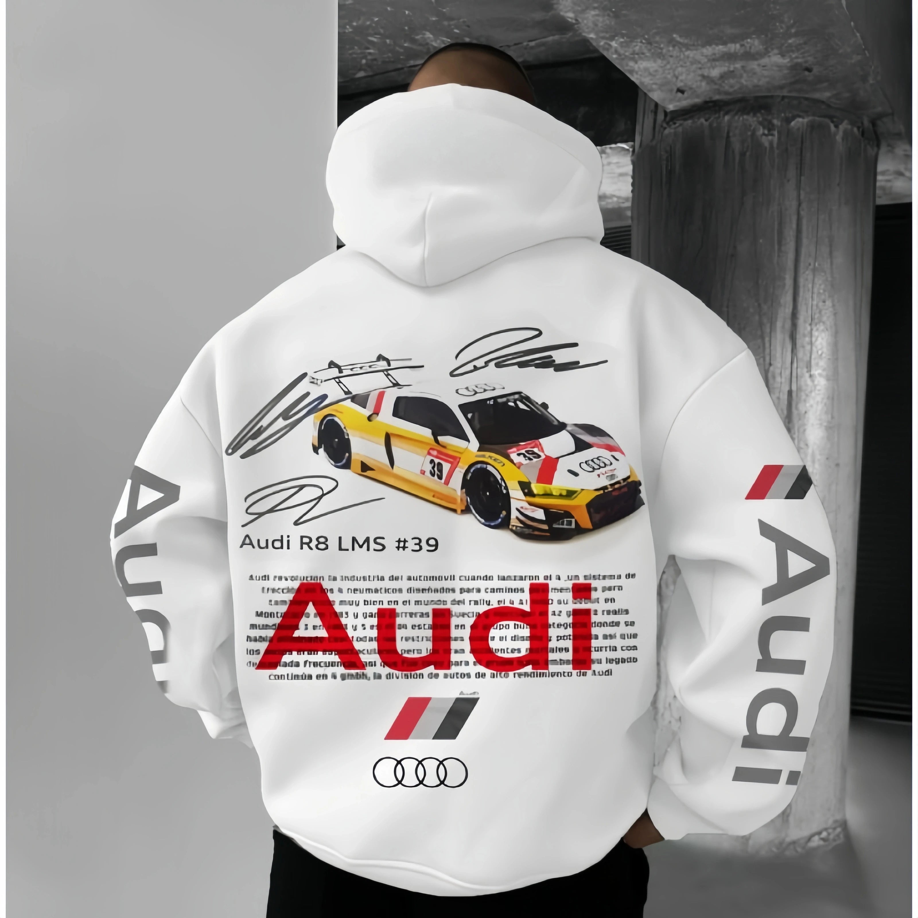 Hoodie Audi Premium Automne Hiver - Sweat Logo Sportif Automobile