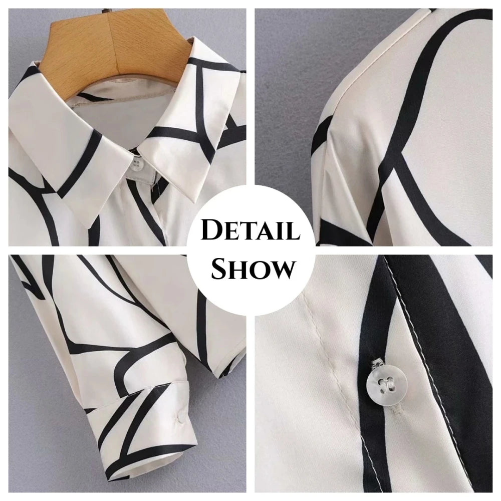 Women's High Neck Long Sleeve Top – Elegant Vintage Style