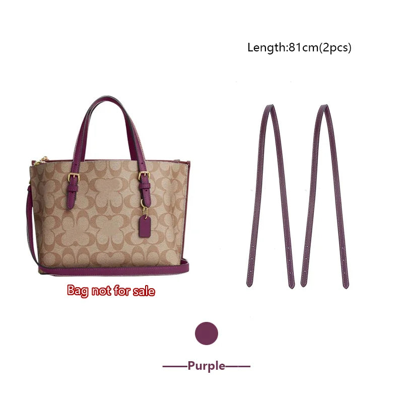 Adjustable Bag Strap For Coach Mollie25 Tote Bag Leather Shoulder Strap Durable Bag Belt Underarm Bag Replacement Accessories