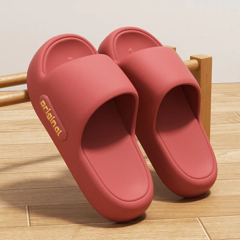Candy Color Women's EVA Slippers Thick Sole Home Cloud Slides Soft Bottom Anti-Slip Summer Spring Big Size Beach Flip Flops Shoe