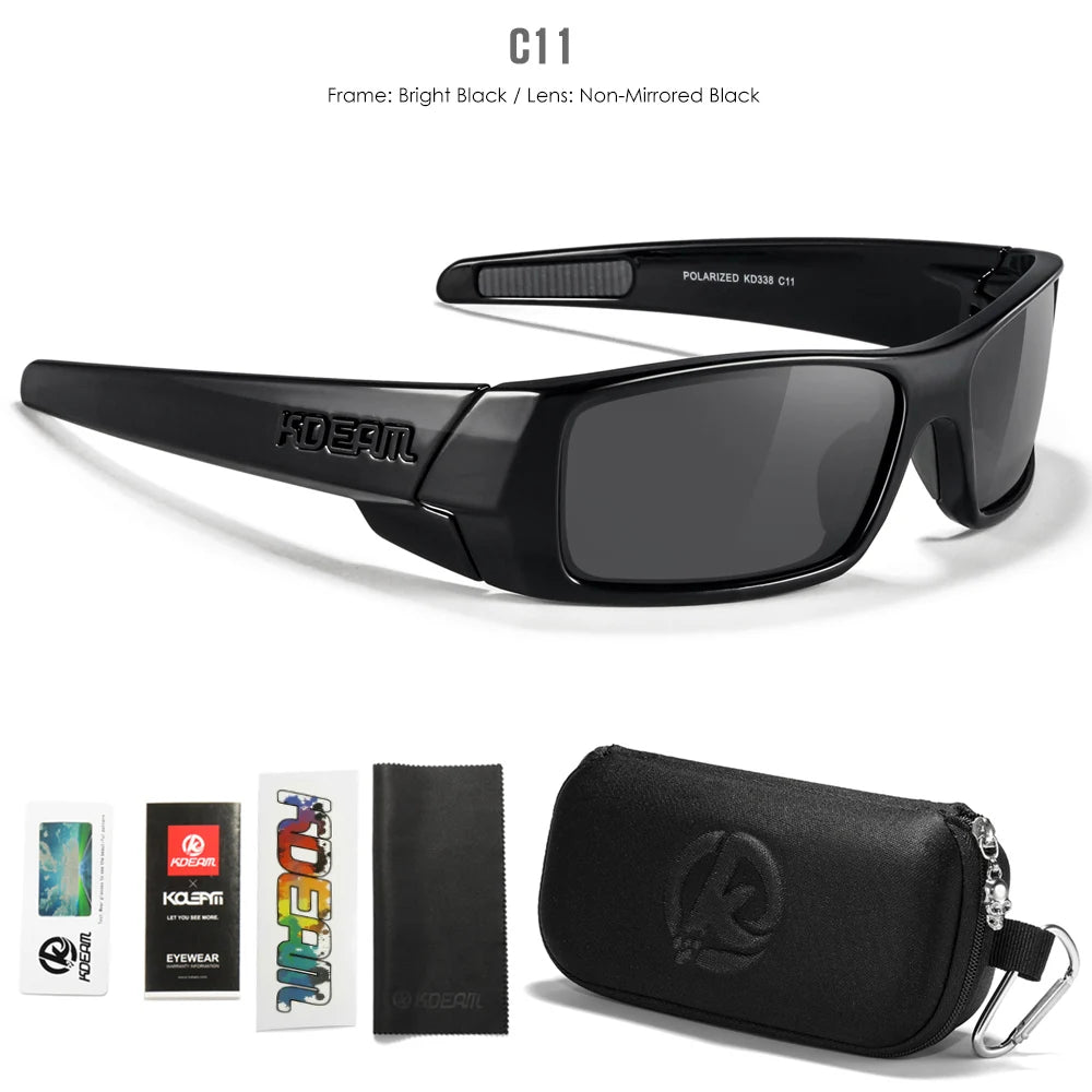 KDEAM Men's Polarized Fishing Sunglasses – UV400 with Zipper Case | Kazers