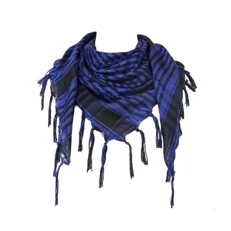 Unisex Tactical Houndstooth Scarf – Warm, Windproof, Spring-Winter