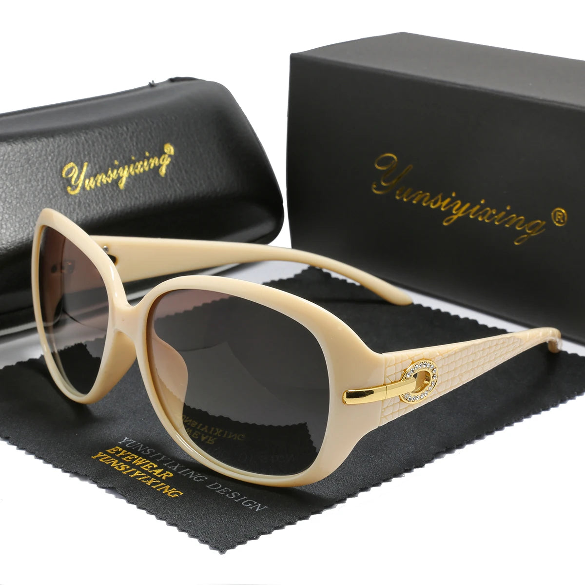 Polarized Women's Sunglasses Brand Designer Sun Glasses Fashion Classic Big Frame Glass Female Vintage Oculos De Sol