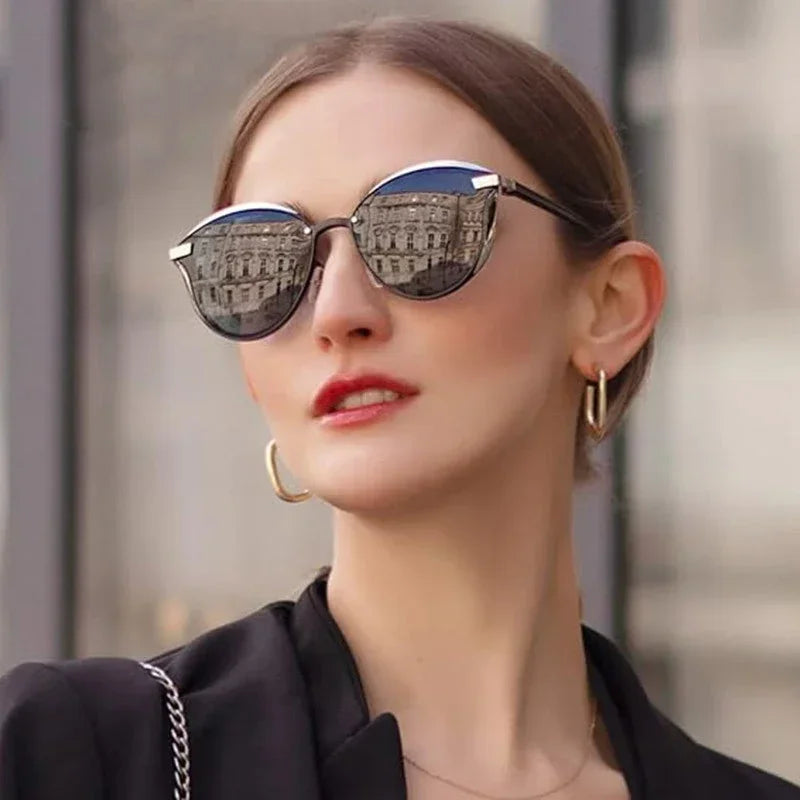 Lunettes de soleil polarisées pour femme de luxe rondes, lunettes de soleil pour femme, nuance, lunettes de soleil femme