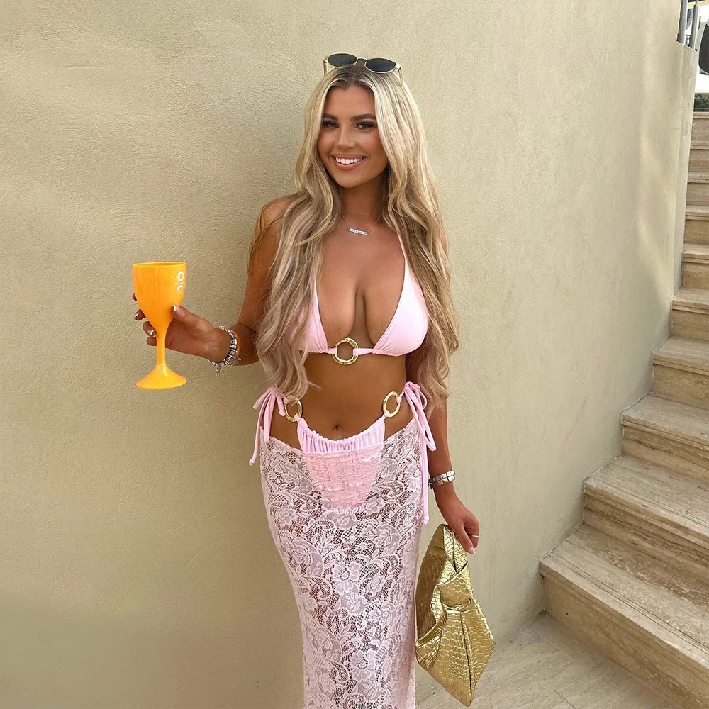 3 Pieces Bikini 2026 Sexy Women Swimsuit Swimwear Female Long Dress Brazil Bikini Set BrazilBiquini Bathing Suit Swimming Suit