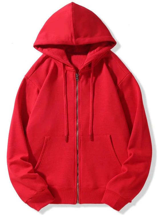 Hoodie Zippé Femme Streetwear - Sweat à Capuche Chaud Fleece