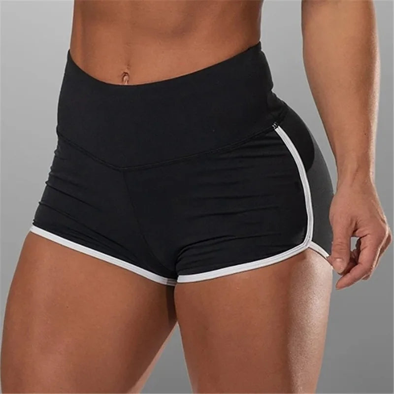 Women's Slim Yoga Shorts – Low Waist Stretch