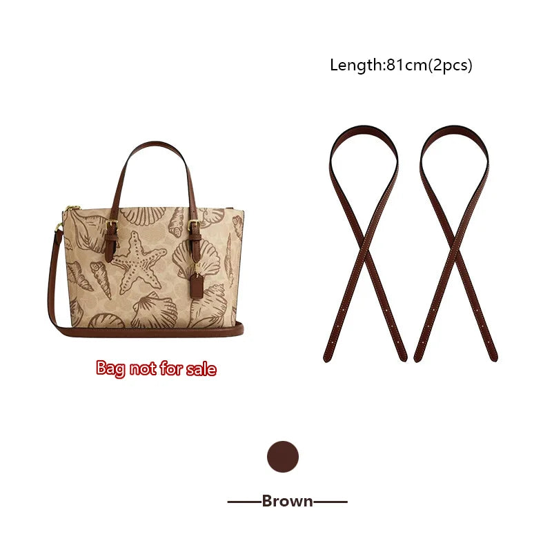 Adjustable Bag Strap For Coach Mollie25 Tote Bag Leather Shoulder Strap Durable Bag Belt Underarm Bag Replacement Accessories