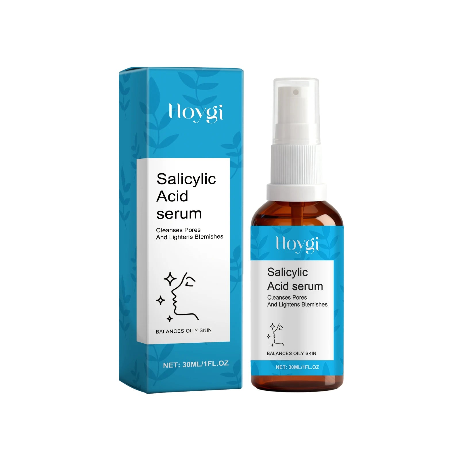 Salicylic Acid Serum Hyaluronic Deeply Cleansing Pore Oil Balancing Moisturizing Soothing Lightweight Non Greasy Facial Essences
