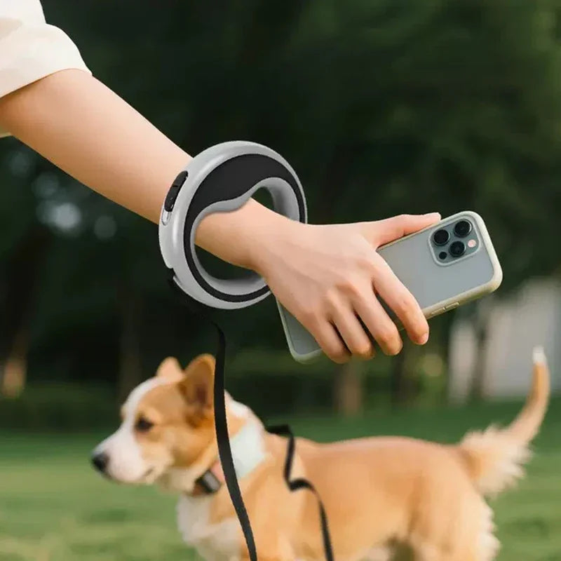 NOUVEAUTÉ 2026 LAISSE MAIN LIBRE Premium pour Chien - 2,5m Automatique