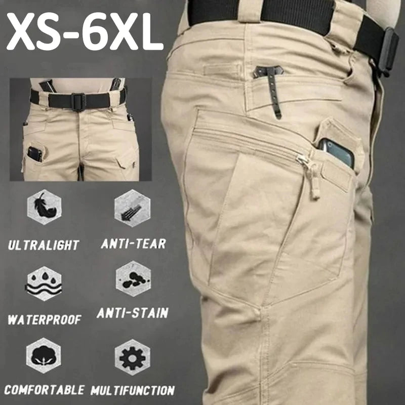 Men's Tactical Cargo Pants – Multi-Pocket Hiking & Combat Plus Size