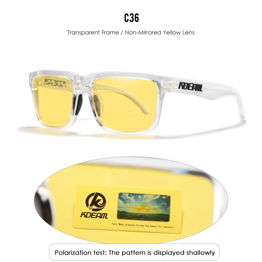 New Arrivals Lifestyle Polarized Sunglasses Square Men's Glasses UV400 Protection With Box