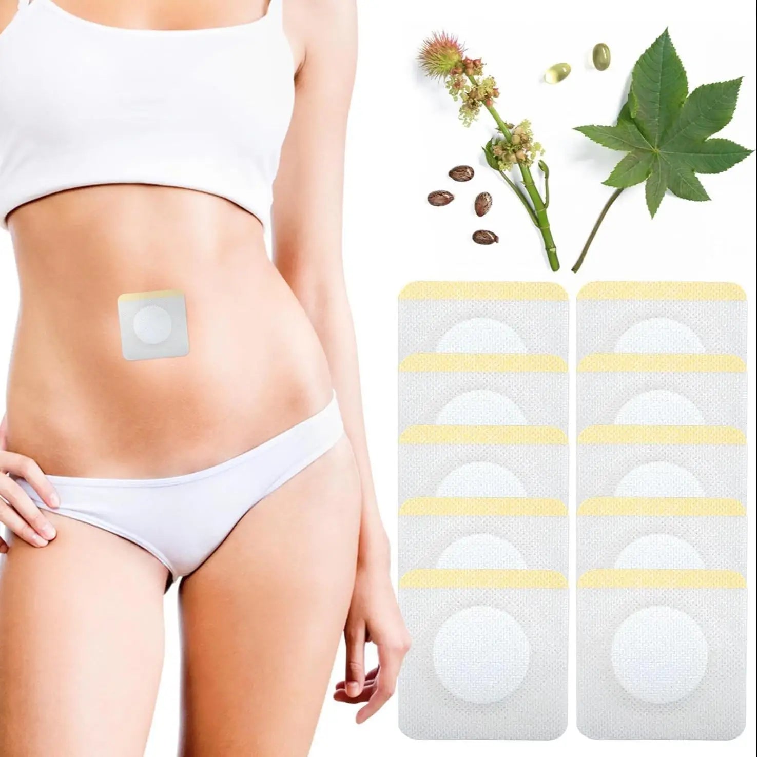 30/20/10 Abdominal Patch - Breathable, Sweatproof, Waterproof Body Care Patch - Natural Abdominal Patch for Abdominal Comfort