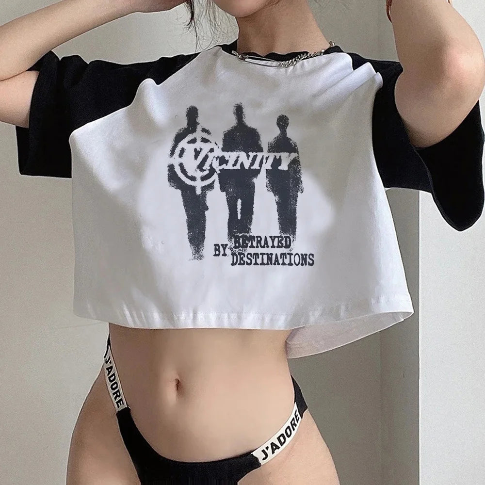 Crop Top Fairy Grunge Gothic Y2K – Kawaii 90s Short T-Shirt