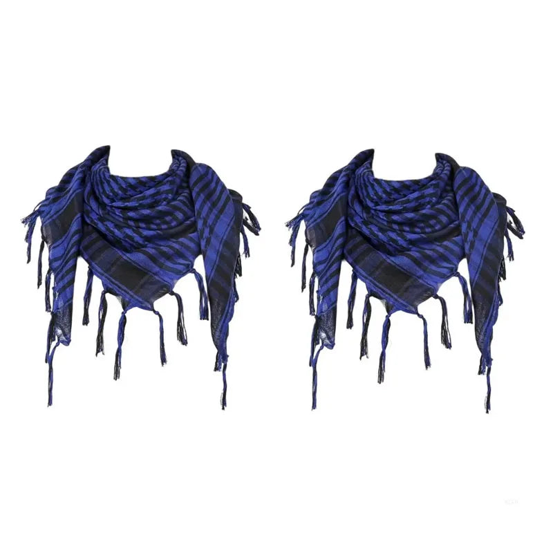 Unisex Tactical Houndstooth Scarf – Warm, Windproof, Spring-Winter
