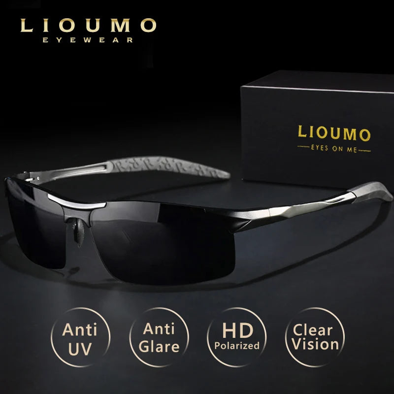 LIOUM Aluminum Polarized Sunglasses — Day & Night Anti-Glare