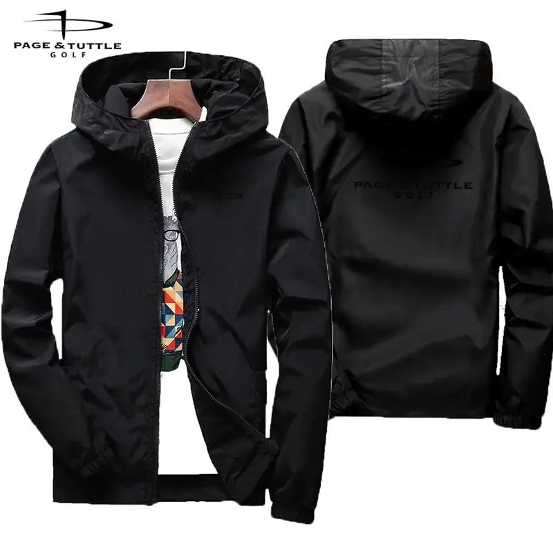 2026 New Fashion Trend Spring And Autumn Slim Fit Zipper Overcoat Windbreaker Men's Hooded Jacket Fallow Men Coat
