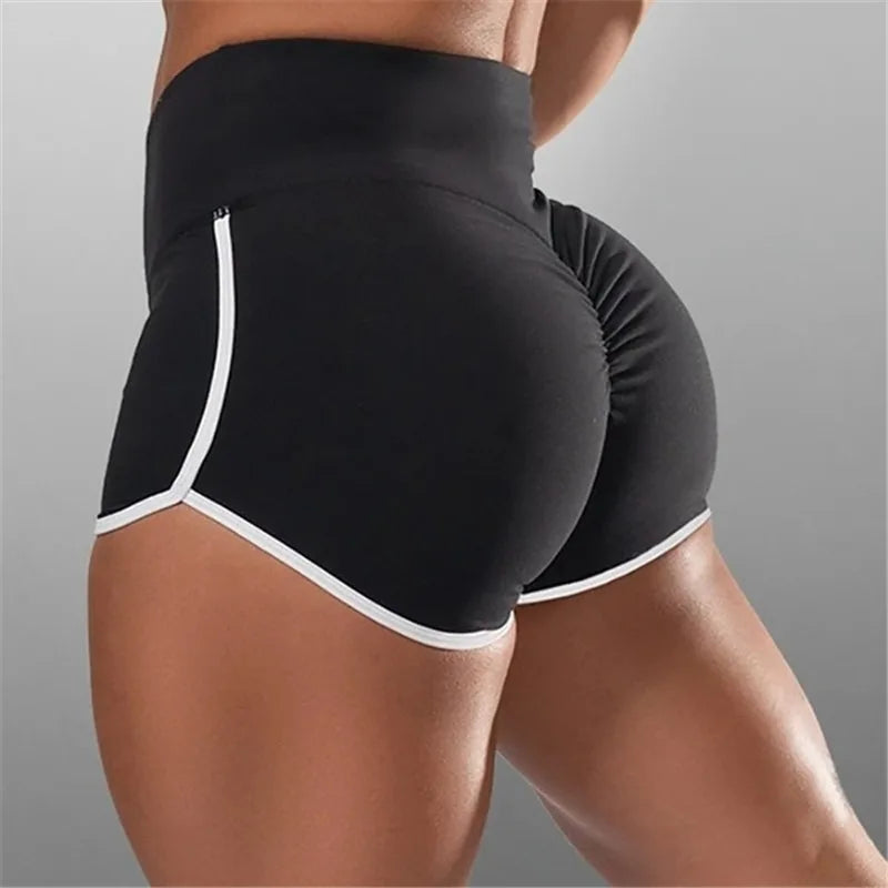 Women's Slim Yoga Shorts – Low Waist Stretch