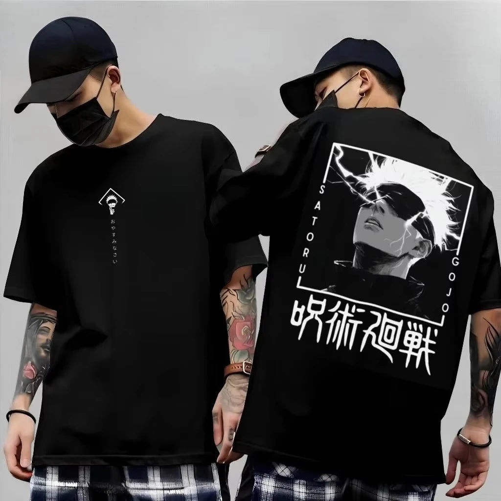 Men's Anime Jujutsu Kaisen T Shirt Toji Fushiguro Cotton Tee Women Short-sleeve Streetwear Casual Gojo Satoru‌ 2026 New Summer