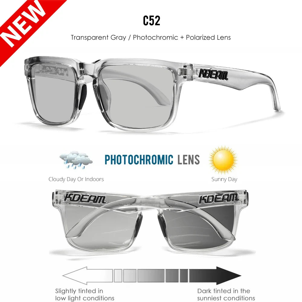 New Arrivals Lifestyle Polarized Sunglasses Square Men's Glasses UV400 Protection With Box