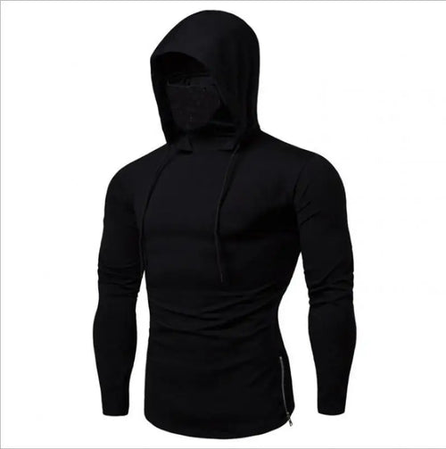 2026 Men Solid Color Hoodies Autumn Leisure Fitness Sweatshirt Men's Thin Sweater Hooded Long-Sleeved Hoodie M-5XL