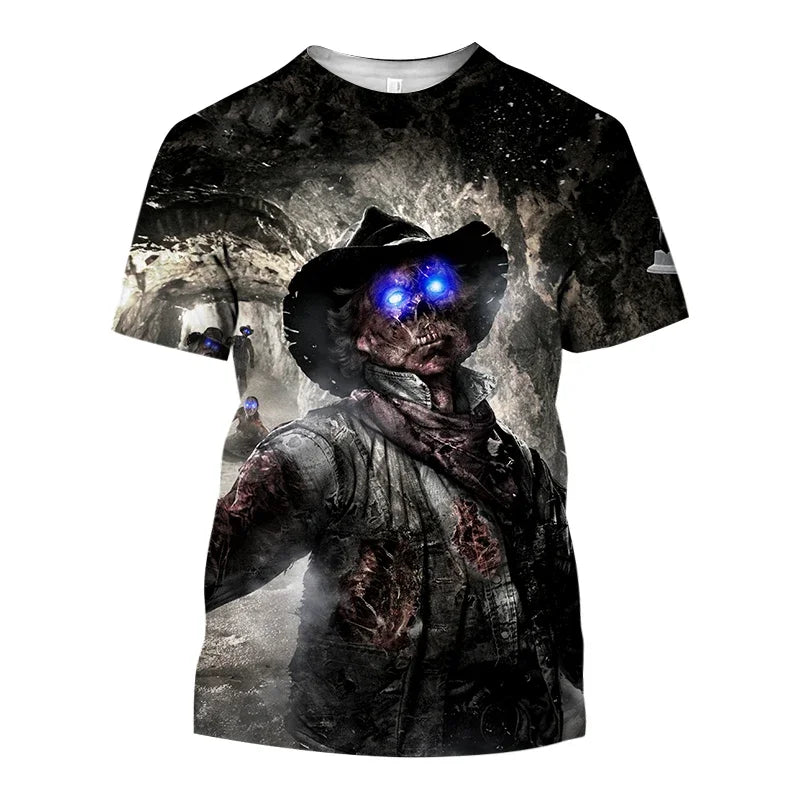 Summer New Hot Call of Duty Game 3d Printed Men's T-shirt Fashion Casual Plus Size Loose Comfortable Breathable Top