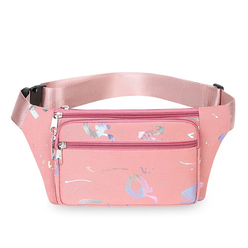 Fanny Packs Women Bronzing Printing Belt Bag Fashion Waist Bags Crossbody Bags Bum Bag Running Travel Workout Waist Bag