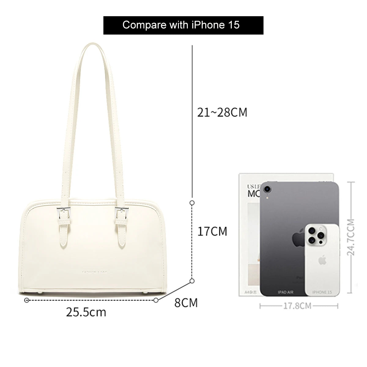 FOXER Soft PU Shoulder Bag for Women 2026 Trendy Fashion Solid Handbag Luxury Design Ladies Underarm Bag Purse